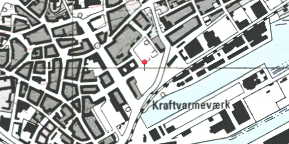 Historisk kort over Hadsundbanegården (Randers) Station Historisk kort over Hadsundbanegården (Randers) Station