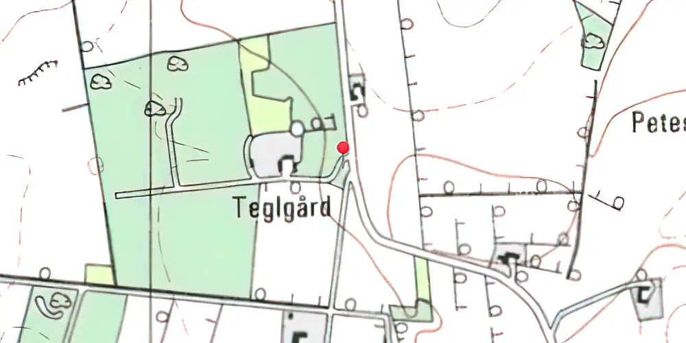 Historisk kort over Flåris Trinbræt Historisk kort over Flåris Trinbræt