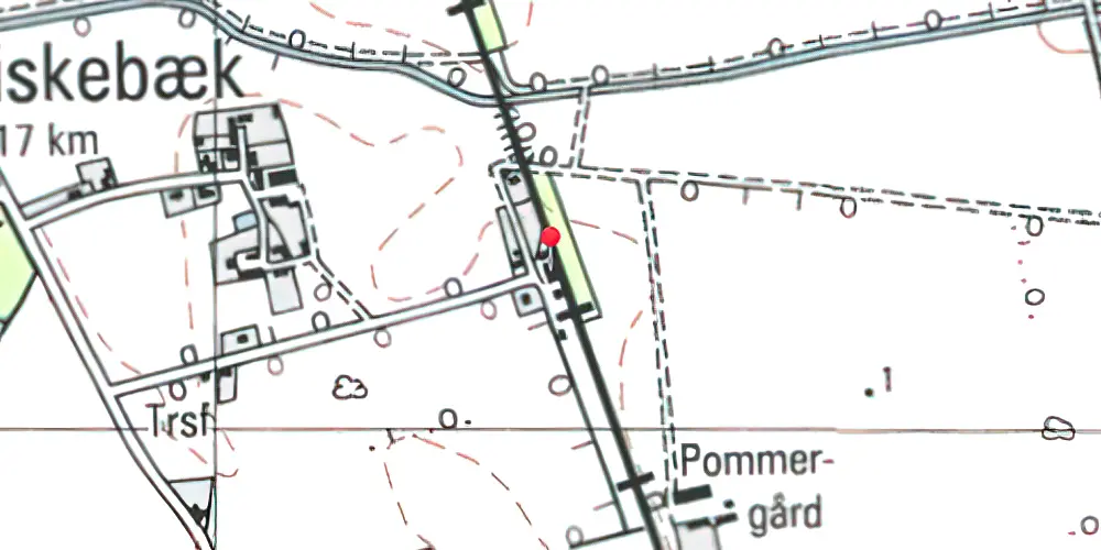 Historisk kort over Fiskebæk Station Historisk kort over Fiskebæk Station