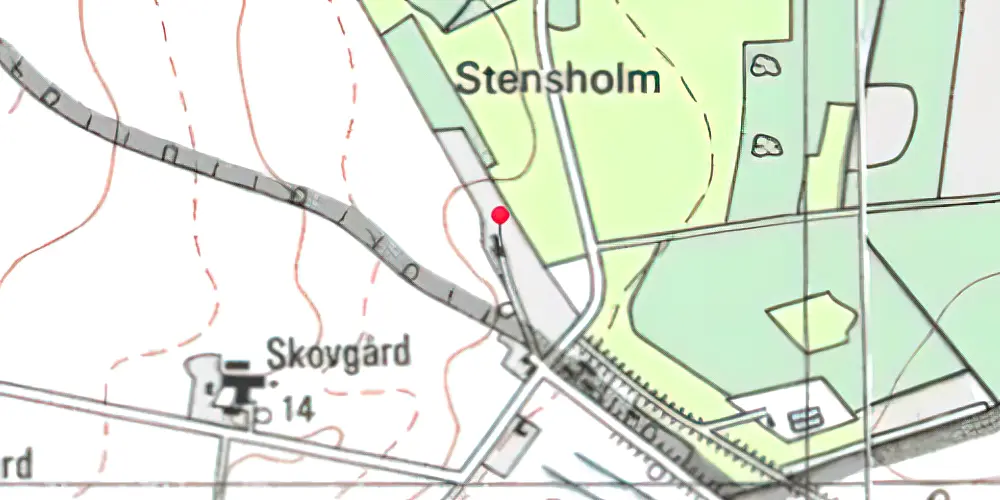 Historisk kort over Tornled Station Historisk kort over Tornled Station