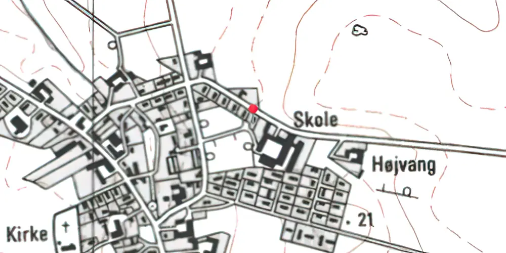 Historisk kort over Voldby Station Historisk kort over Voldby Station