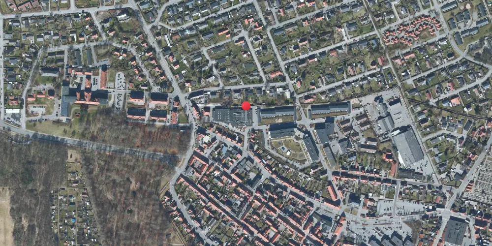Historisk kort over Grenaa Vestbanegård Historisk kort over Grenaa Vestbanegård