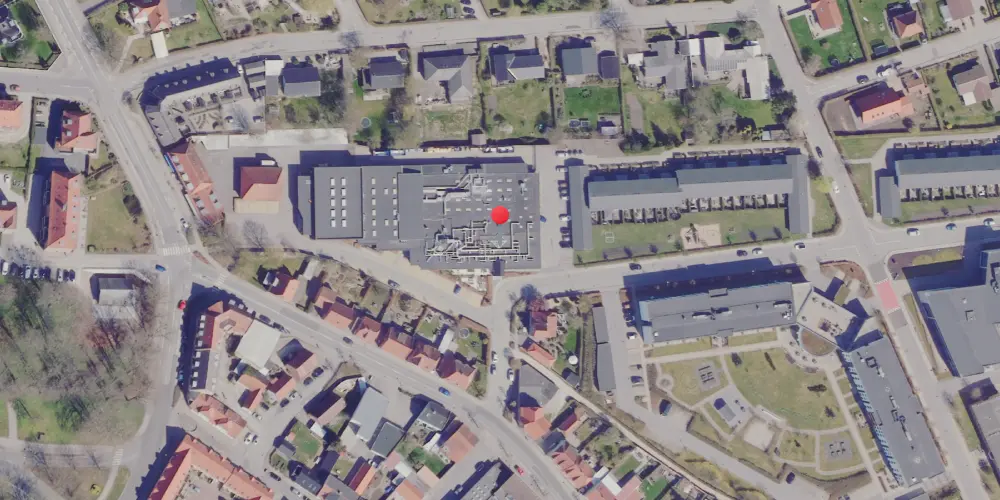 Historisk kort over Grenaa Vestbanegård Historisk kort over Grenaa Vestbanegård