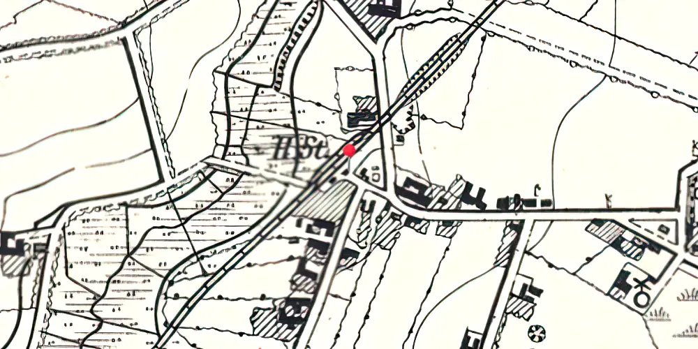 Historisk kort over Agerskov Station Historisk kort over Agerskov Station
