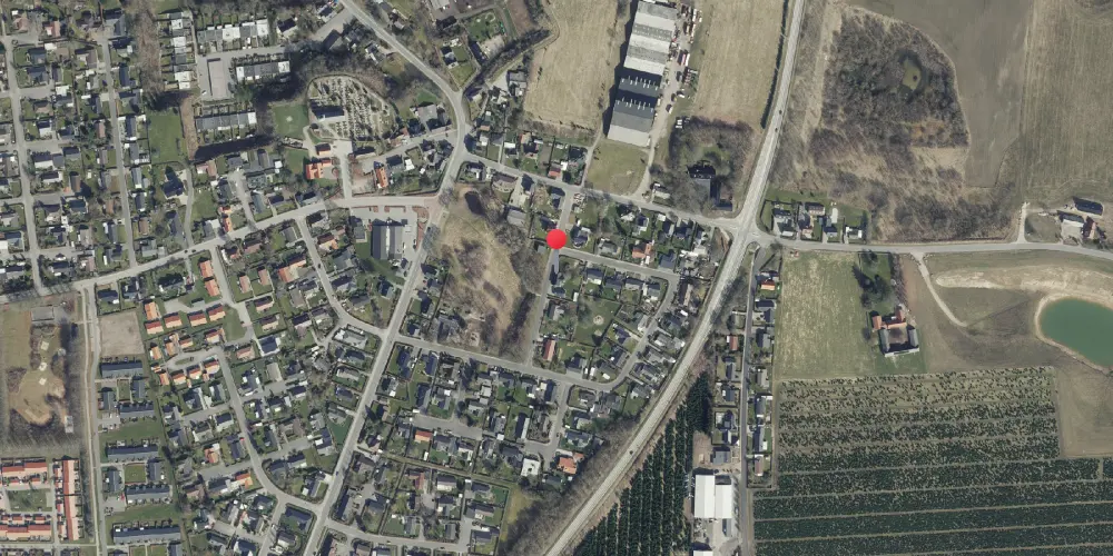 Historisk kort over Almind Station Historisk kort over Almind Station