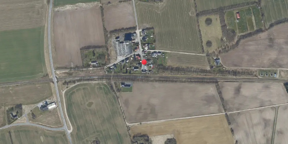 Historisk kort over Andst Station Historisk kort over Andst Station