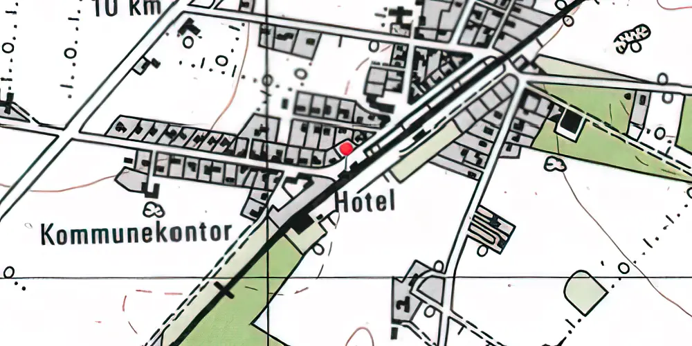 Historisk kort over Blaahøj Station Historisk kort over Blaahøj Station