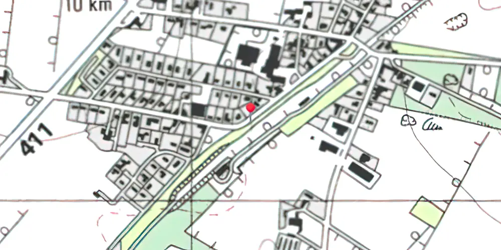 Historisk kort over Blaahøj Station Historisk kort over Blaahøj Station