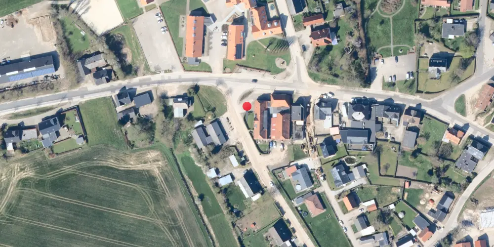 Historisk kort over Bovrup Stationskro Historisk kort over Bovrup Stationskro