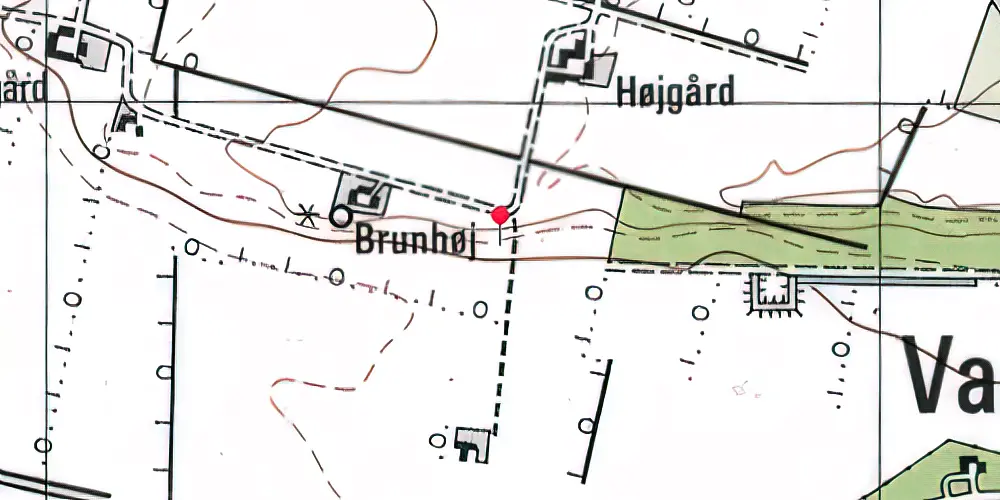 Historisk kort over Brunhøj Trinbræt (uofficielt) Historisk kort over Brunhøj Trinbræt (uofficielt)