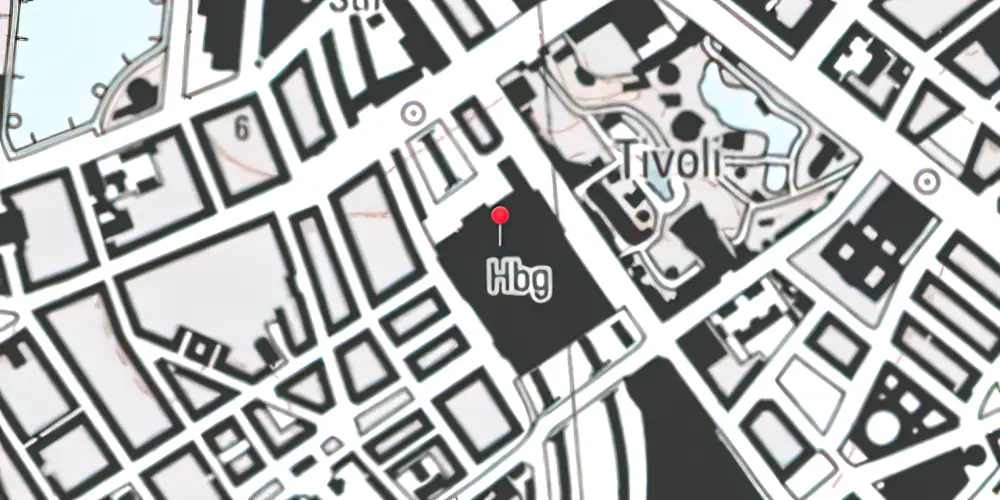 Historisk kort over København Hovedbanegård Historisk kort over København Hovedbanegård