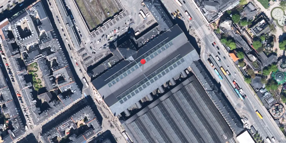 Historisk kort over København Hovedbanegård Historisk kort over København Hovedbanegård