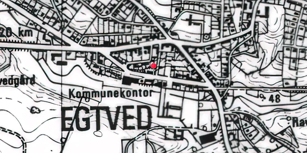 Historisk kort over Egtved Station Historisk kort over Egtved Station
