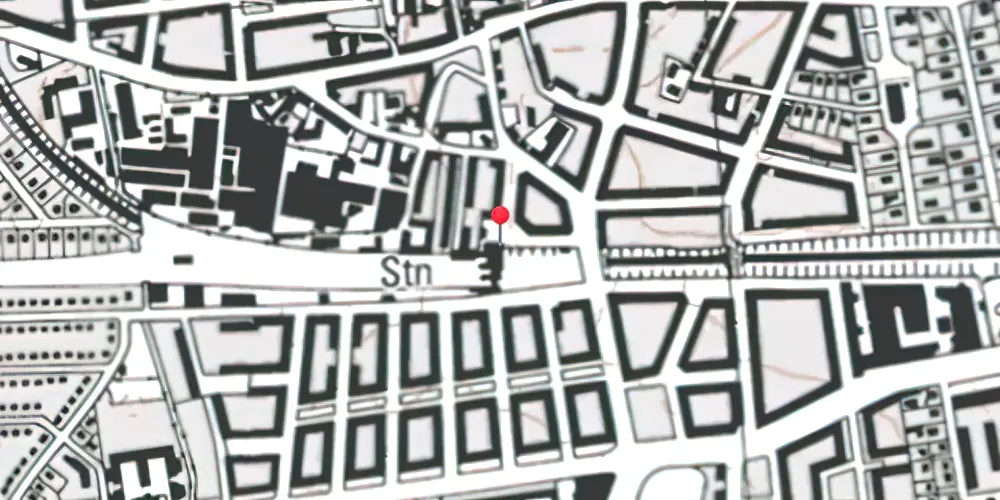 Historisk kort over Valby Station