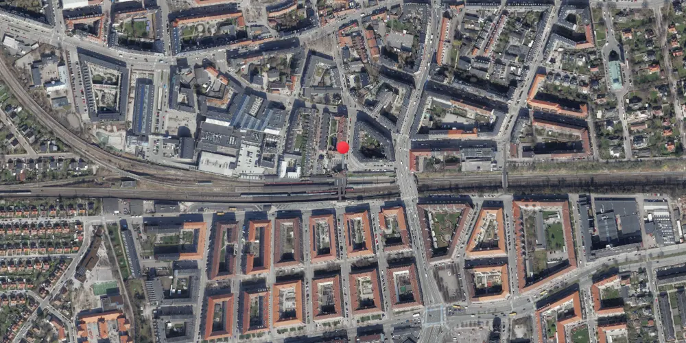 Historisk kort over Valby Station Historisk kort over Valby Station
