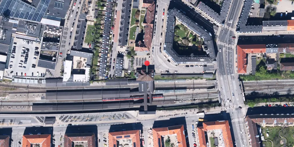 Historisk kort over Valby Station Historisk kort over Valby Station