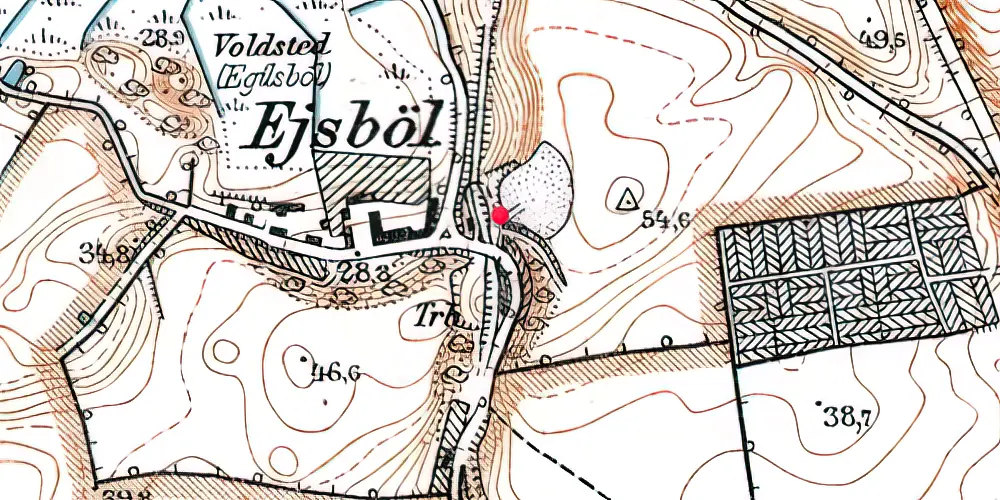 Historisk kort over Ejsbøl Holdeplads Historisk kort over Ejsbøl Holdeplads