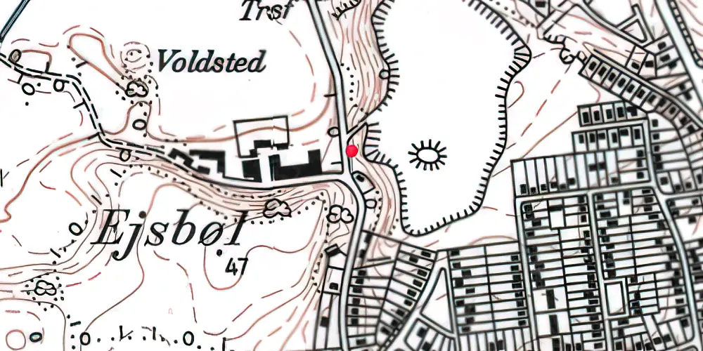 Historisk kort over Ejsbøl Holdeplads Historisk kort over Ejsbøl Holdeplads
