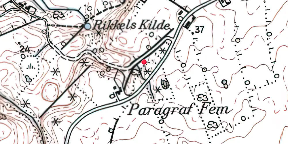 Historisk kort over Erlev Kro Trinbræt Historisk kort over Erlev Kro Trinbræt