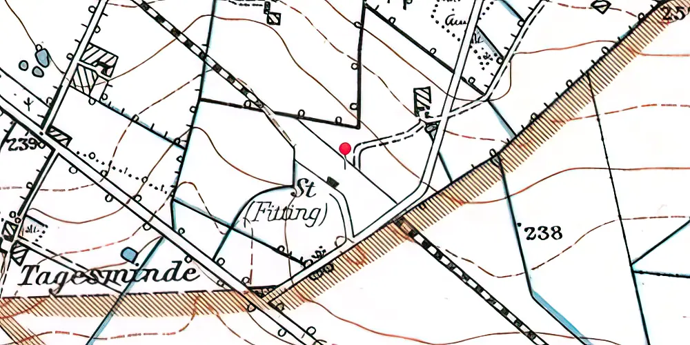 Historisk kort over Fitting Station Historisk kort over Fitting Station