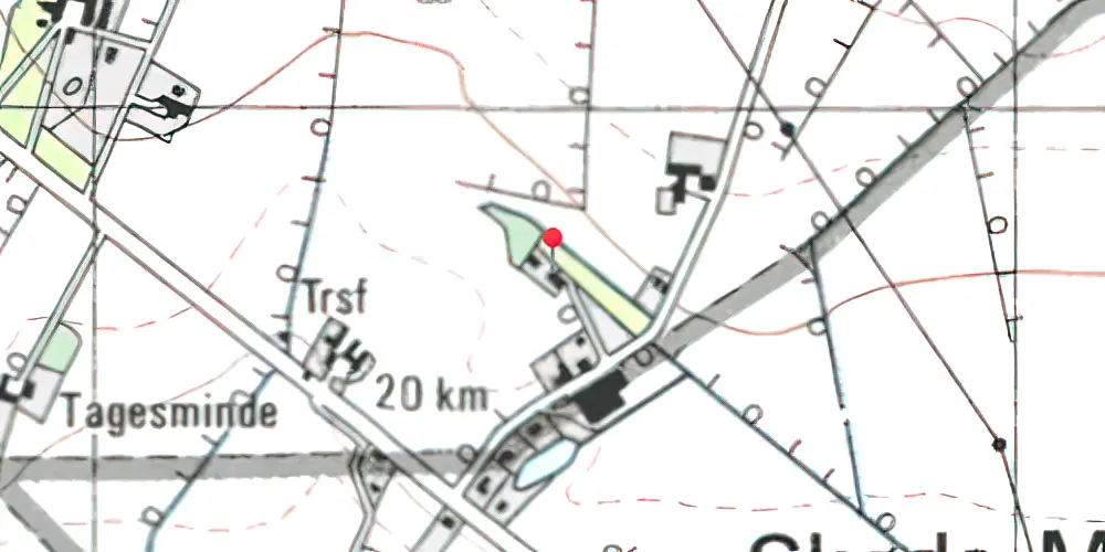 Historisk kort over Fitting Station Historisk kort over Fitting Station