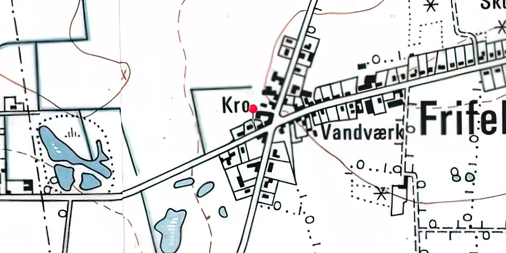 Historisk kort over Frifelt Station Historisk kort over Frifelt Station