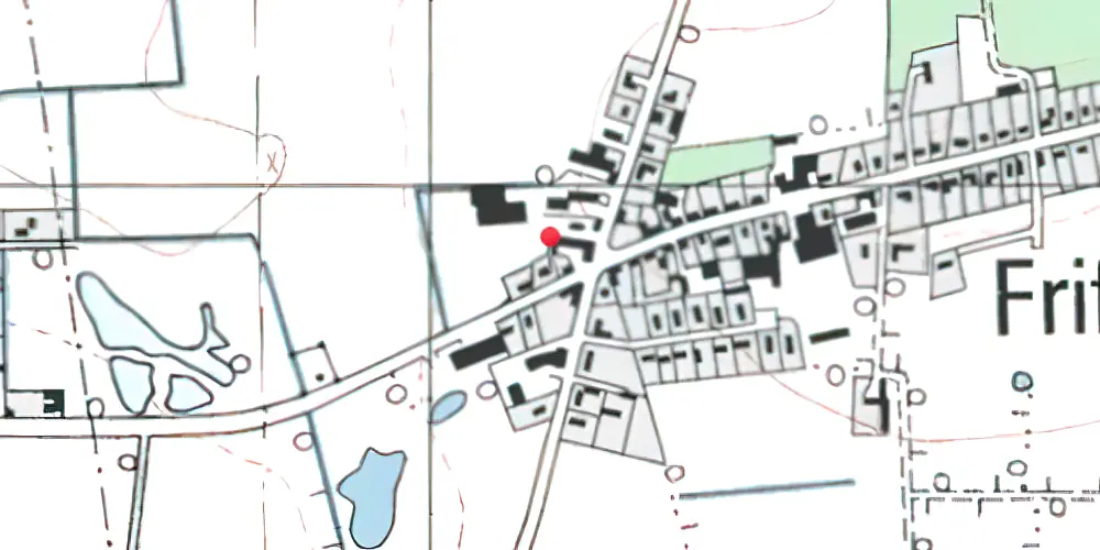 Historisk kort over Frifelt Station Historisk kort over Frifelt Station