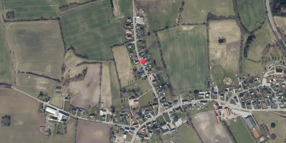 Historisk kort over Genner Stationskro Historisk kort over Genner Stationskro