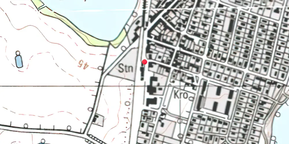 Historisk kort over Borup Station Historisk kort over Borup Station
