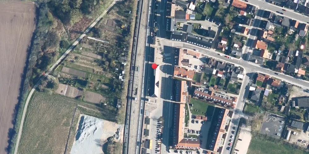 Historisk kort over Borup Station Historisk kort over Borup Station