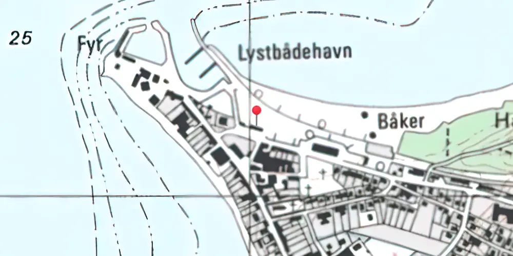 Historisk kort over Glyngøre Station Historisk kort over Glyngøre Station