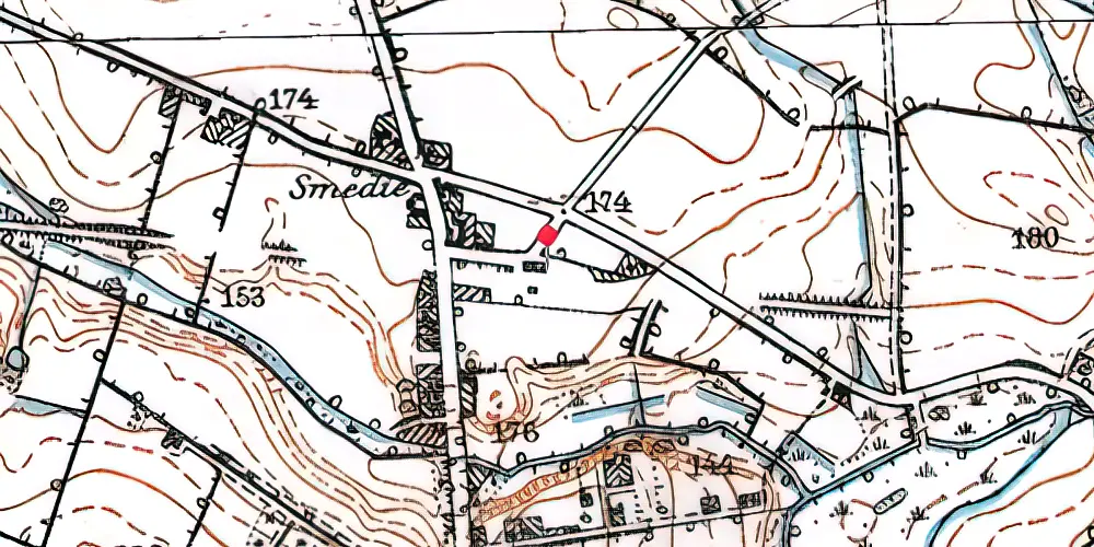 Historisk kort over Gravens Station