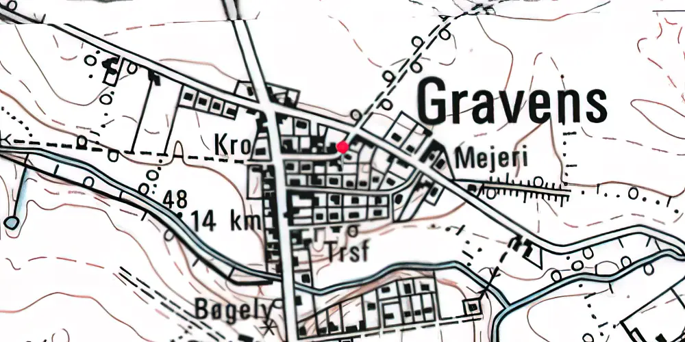 Historisk kort over Gravens Station