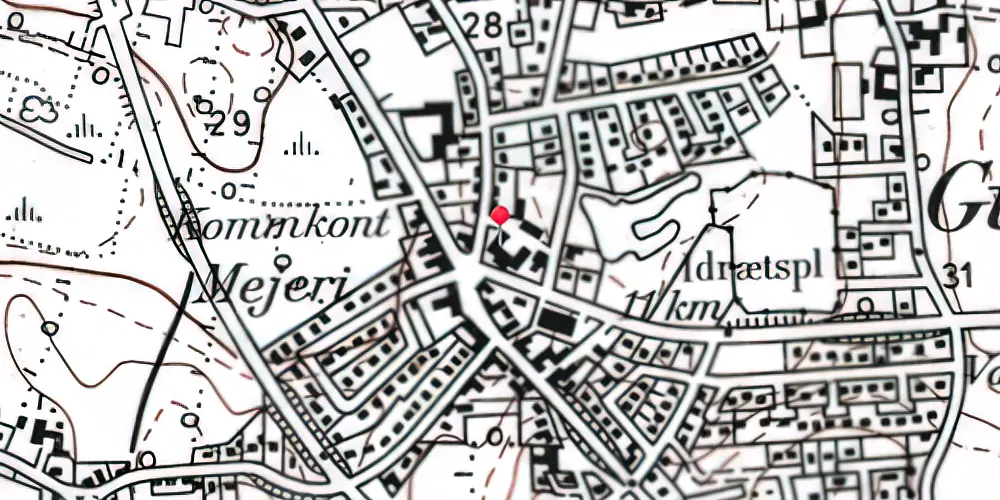 Historisk kort over Guderup Station Historisk kort over Guderup Station