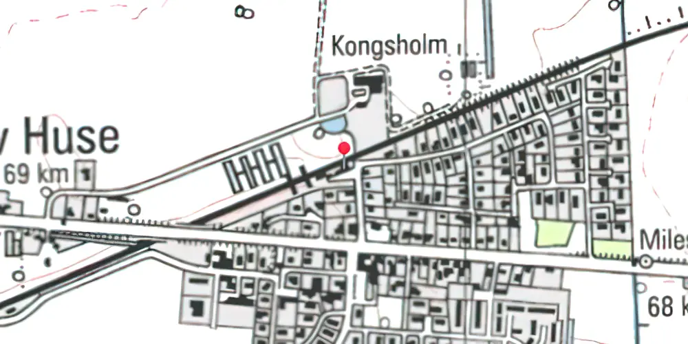 Historisk kort over Fjenneslev Station Historisk kort over Fjenneslev Station