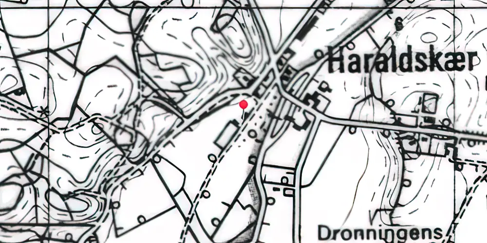 Historisk kort over Haraldskær Fabrik Holdeplads Historisk kort over Haraldskær Fabrik Holdeplads