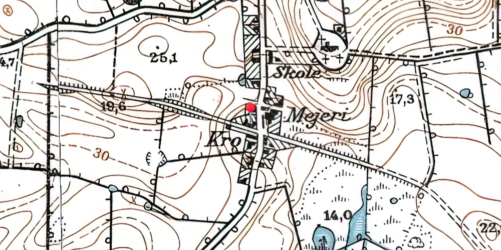 Historisk kort over Havnbjerg Station Historisk kort over Havnbjerg Station