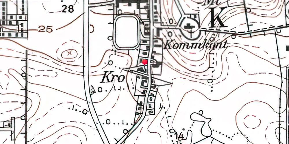 Historisk kort over Havnbjerg Station Historisk kort over Havnbjerg Station