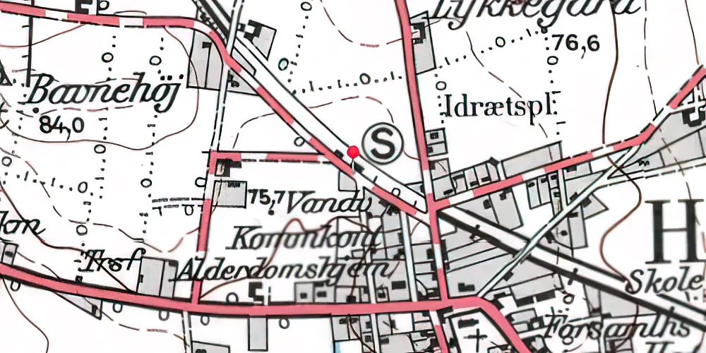 Historisk kort over Hejnsvig Station Historisk kort over Hejnsvig Station