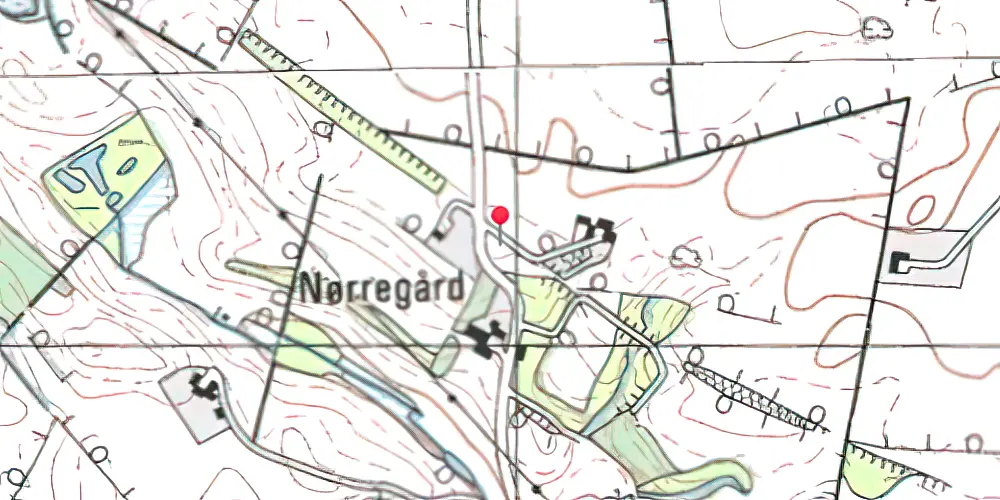 Historisk kort over Hjelmdrupvej Trinbræt