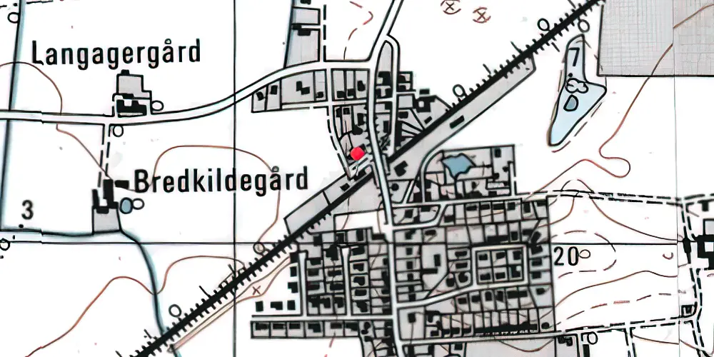 Historisk kort over Forlev Station Historisk kort over Forlev Station