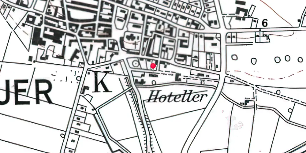 Historisk kort over Højer Station Historisk kort over Højer Station