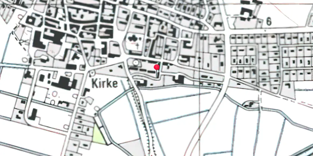 Historisk kort over Højer Station Historisk kort over Højer Station