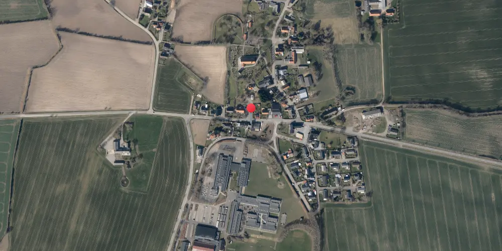 Historisk kort over Kirke-Hørup Trinbræt med Sidespor Historisk kort over Kirke-Hørup Trinbræt med Sidespor