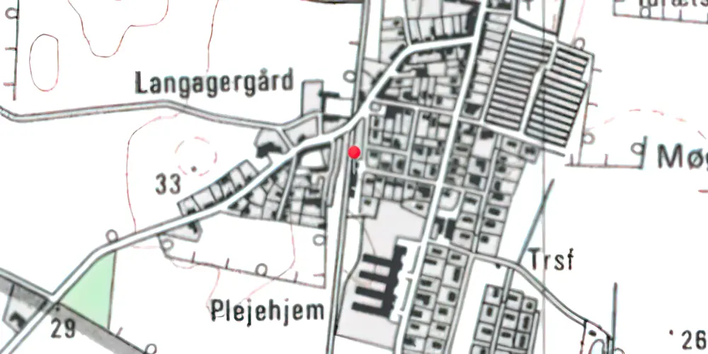 Historisk kort over Jebjerg Station
