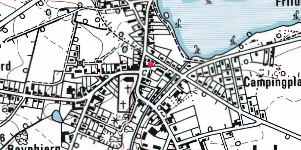 Historisk kort over Jels Stationskro Historisk kort over Jels Stationskro