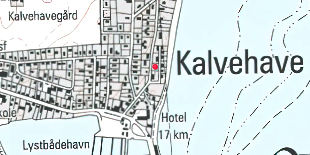 Historisk kort over Kalvehave Station Historisk kort over Kalvehave Station
