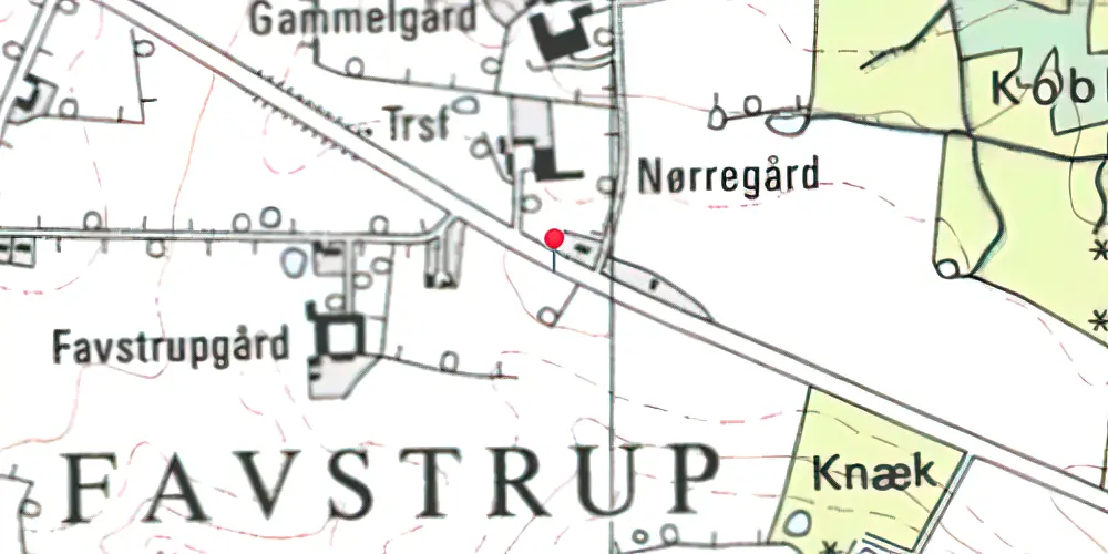 Historisk kort over Kellergård Trinbræt