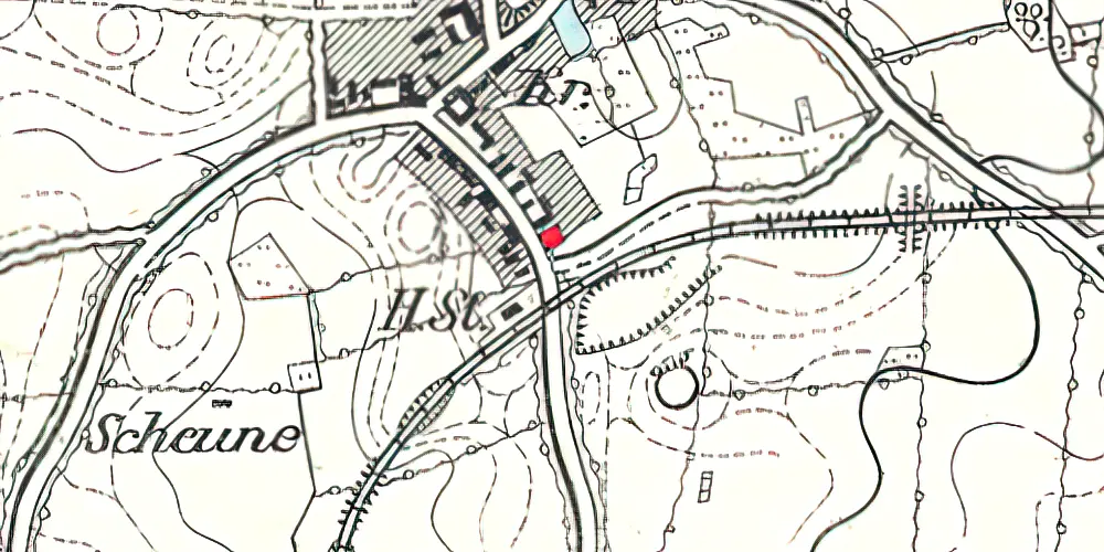 Historisk kort over Ketting Station Historisk kort over Ketting Station