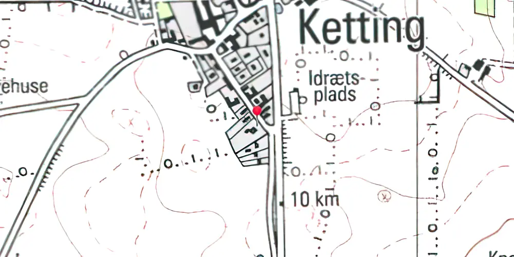 Historisk kort over Ketting Station Historisk kort over Ketting Station